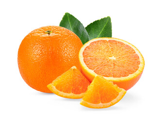 orange slice  isolated on white background