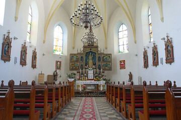 Fototapeta na wymiar Parish Church of Our Lady of Miracles in Ostarije, Croatia