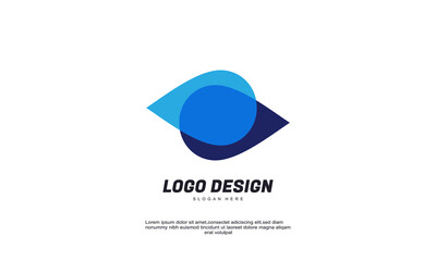 abstract creative company business corporate and building concept idea logo template brilliant idea logo designs vector