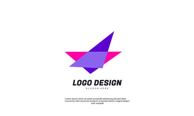 stock illustrator abstract creative company business finance professional logo template vector