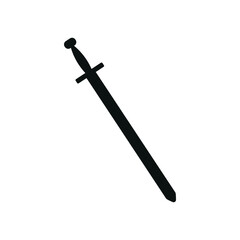 Icon on white background sword of ancient greece