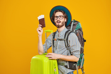 tourist with passport