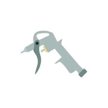 Air compressor object icon on white background
