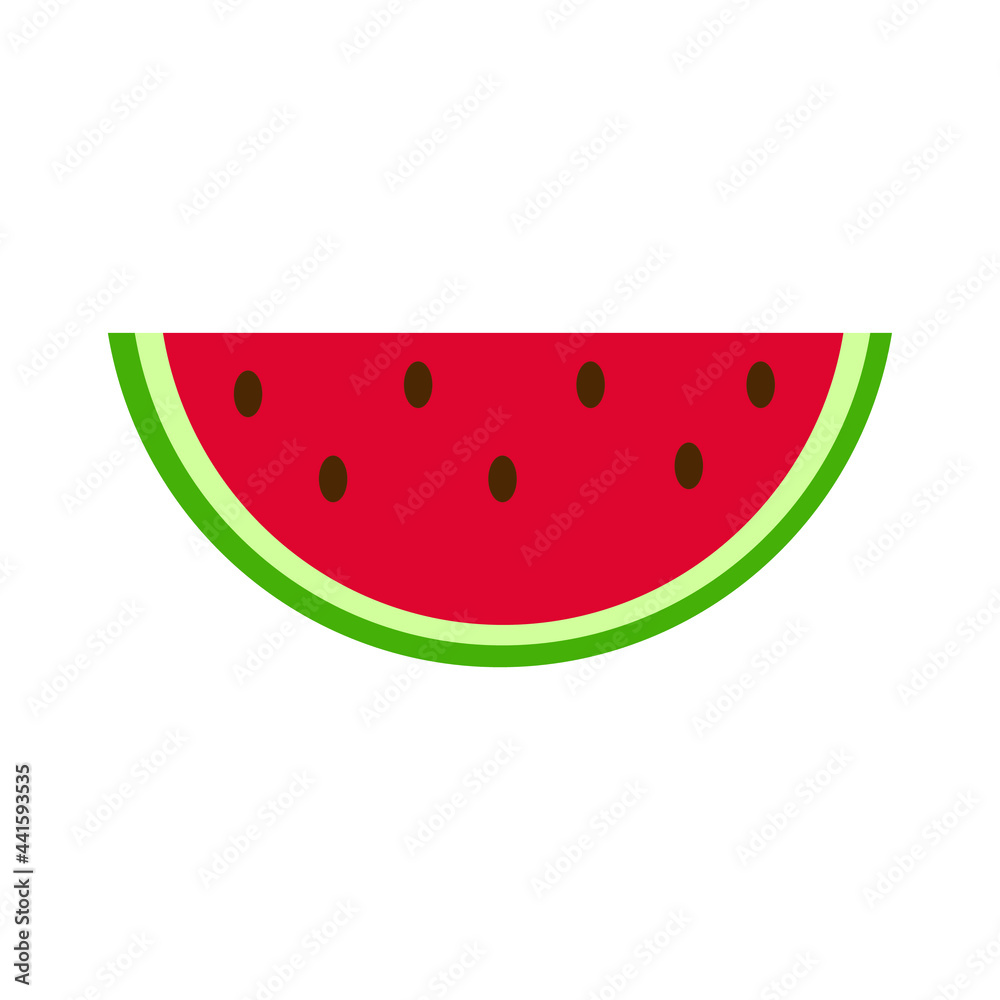 Canvas Prints Watermelon icon on white background