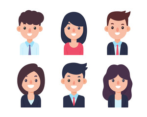 The staff are dressed politely. Business men and women. job application concept