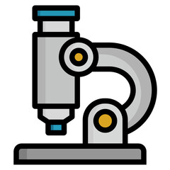 microscope line icon