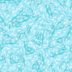 Blue mottled glitch linen texture background. Seamless abstract textile effect. Distressed aqua melange dye pattern. Coastal cottage decor, modern sail fashion, soft furnishing repeat cloth 

