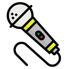 microphone line icon