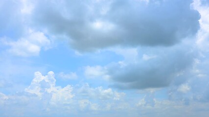 Time-lapse, beautiful sky with clouds background, Sky with clouds weather nature cloud blue, Blue sky with clouds, Clouds In Summer Day. 4K. 3840x2160P.