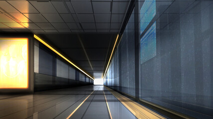 Sci-Fi  雨の通路