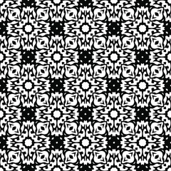 floral seamless pattern background.Geometric ornament for wallpapers and backgrounds. Black and white 

pattern. 