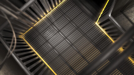 Sci-Fi  階段ホール