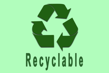 Illustration of the recycling sign