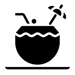 coconut glyph icon