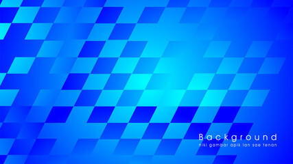 Abstract vector symbol of speed, science, futuristic, energy technology concept. Digital image, stripes with blue light, speed and motion blur over blue background