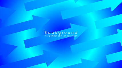 Obraz premium Abstract vector with arrow object, science, futuristic, energy technology concept. Digital image, stripes with blue light, speed and motion blur over blue background