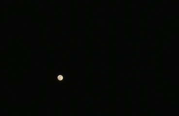 full moon cover on dark bright sky in night