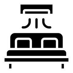 bed glyph icon