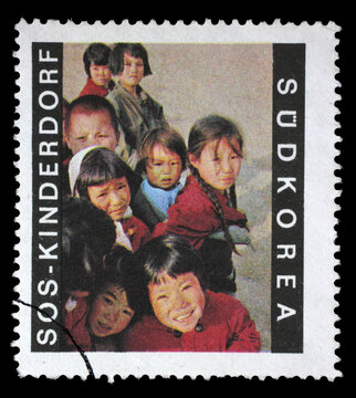 A Stamp Printed In Germany Shows, 