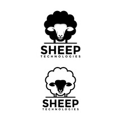 Sheep logo vector template