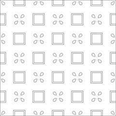 Vector geometric pattern. Repeating elements stylish background abstract ornament for wallpapers and backgrounds. Black and white colors