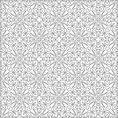 Vector geometric pattern. Repeating elements stylish background abstract ornament for wallpapers and backgrounds. Black and white colors