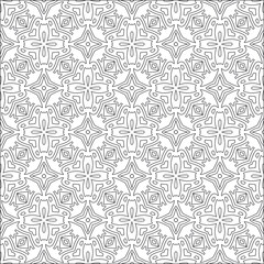 Vector geometric pattern. Repeating elements stylish background abstract ornament for wallpapers and backgrounds. Black and white colors