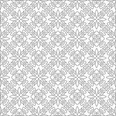 Vector geometric pattern. Repeating elements stylish background abstract ornament for wallpapers and 

backgrounds. Black and white colors