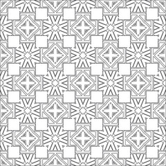 Vector geometric pattern. Repeating elements stylish background abstract ornament for wallpapers and 

backgrounds. Black and white colors