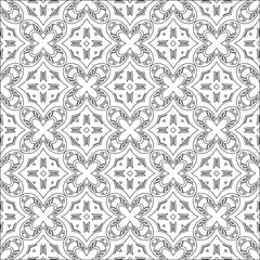 Keuken spatwand met foto Vector geometric pattern. Repeating elements stylish background abstract ornament for wallpapers and   backgrounds. Black and white colors © t2k4
