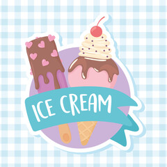 ice cream banner