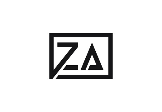ZA letter logo design
