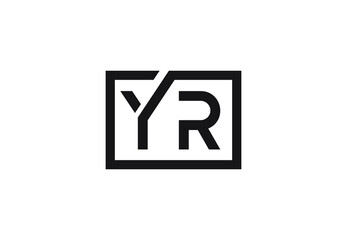 YR letter logo design