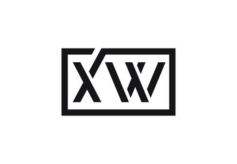 XW letter logo design