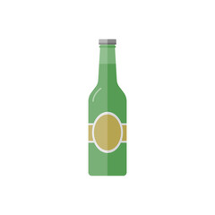 Flat icon of Beer Bottle