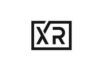 XR letter logo design