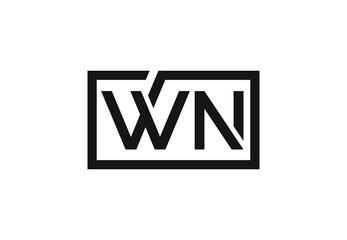 WN letter logo design