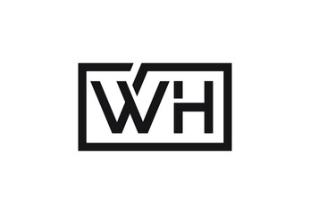 WH letter logo design