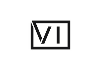 VI letter logo design