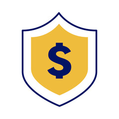Dollar in shield