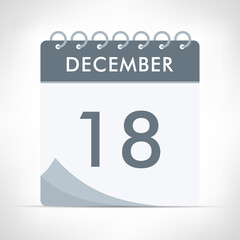 December 18 - Calendar Icon
