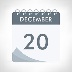 December 20 - Calendar Icon