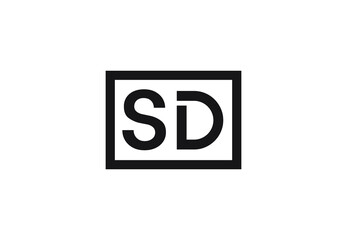 SD letter logo design