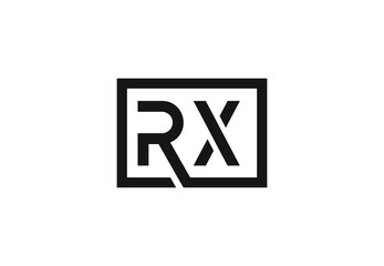 RX letter logo design