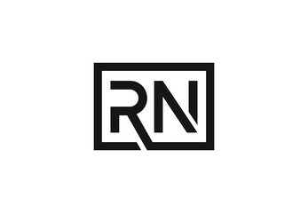 RN letter logo design