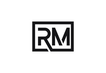 RM letter logo design