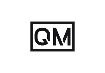 QM letter logo design