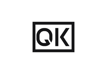 QK letter logo design