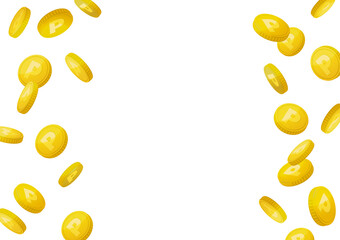 キラキラしたポイント・コインのイメージの背景透過イラスト素材(ベクター)