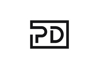 PD letter logo design